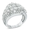 Thumbnail Image 2 of 3 CT. T.W. Diamond Cluster Ring in 10K White Gold