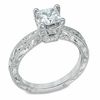 Thumbnail Image 2 of Celebration Lux® 1 CT. T.W. Princess-Cut Certified Diamond Engagement Ring in 18K White Gold (H-SI2)