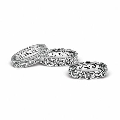 Stackable Expressions Sterling Silver Polished Wave Ring