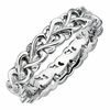 Thumbnail Image 0 of Stackable Expressions™ Polished Filigree Heart Band in Sterling Silver