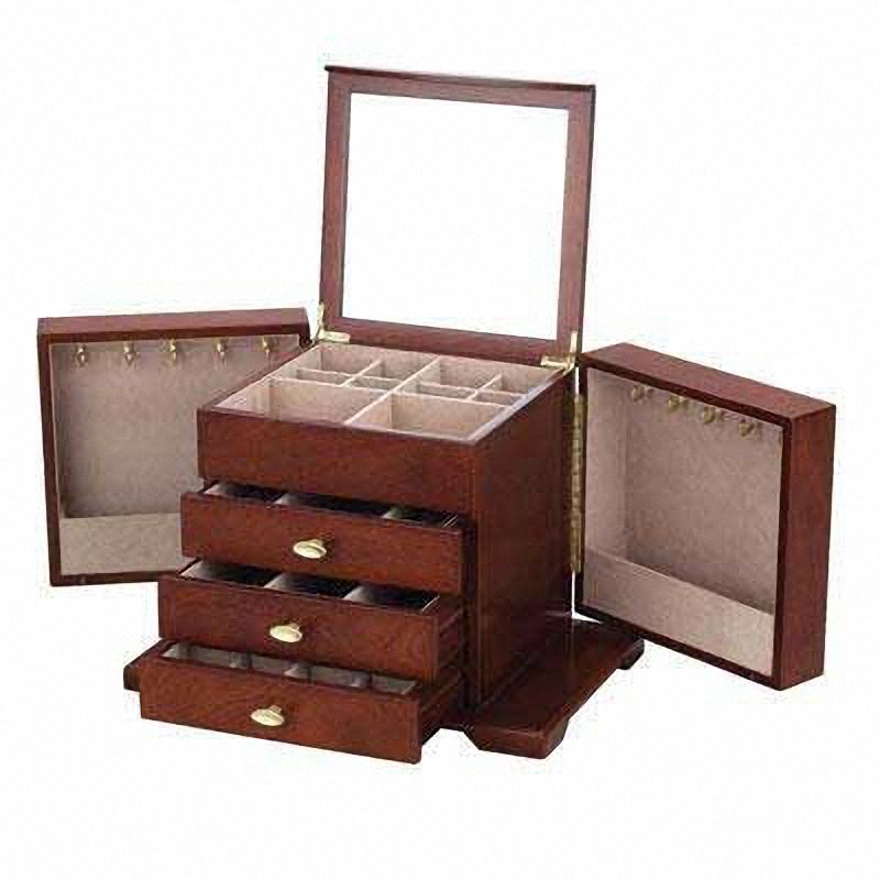 Amelia Cherry Jewelry Chest