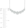 Thumbnail Image 2 of 1 CT. T.W. Diamond Seven Stone Frame Necklace in 10K White Gold