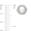 Thumbnail Image 2 of AVA Nadri Simulated Pearl and Crystal Earrings in White Rhodium Brass