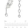 Thumbnail Image 2 of AVA Nadri Simulated Pearl and Cubic Zirconia Necklace in White Rhodium Brass - 16"