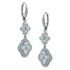 Thumbnail Image 1 of AVA Nadri Cubic Zirconia and Crystal Floral Earrings in White Rhodium Brass