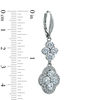 Thumbnail Image 1 of AVA Nadri Cubic Zirconia and Crystal Floral Earrings in White Rhodium Brass