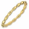 Thumbnail Image 1 of Stackable Expressions™ 1.5mm Rice Bead Ring in Sterling Silver and 18K Gold Plate