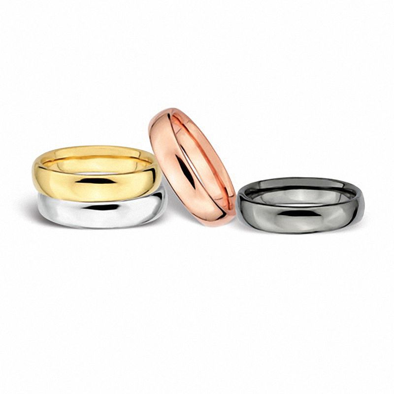 Main Image 2 of Stackable Expressions™ 4.25mm Polished Ring in Sterling Silver and 18K Gold Plate