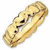 Thumbnail Image 1 of Stackable Expressions™4.25mm Hearts Ring in Sterling Silver and 18K Gold Plate