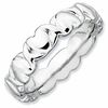 Stackable Expressions™4.25mm Hearts Ring in Sterling Silver