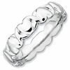 Thumbnail Image 0 of Stackable Expressions™4.25mm Hearts Ring in Sterling Silver