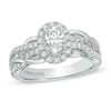 Thumbnail Image 0 of Vera Wang Love Collection 1 CT. T.W. Oval Diamond Loose Braid Engagement Ring in 14K White Gold