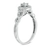 Thumbnail Image 2 of Cherished Promise Collection™ 1/8 CT. T.W. Diamond Frame Twist Promise Ring in 10K White Gold