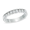 Thumbnail Image 1 of 1/2 CT. T.W. Diamond Scallop Edge Anniversary Band in 14K White Gold
