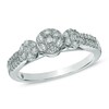 Thumbnail Image 1 of Cherished Promise Collection™ 3/8 CT. T.W. Diamond Three Stone Cluster Ring in 10K White Gold
