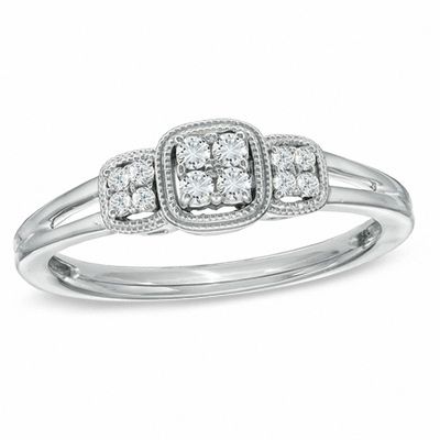 zales diamond cluster rings