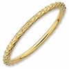 Thumbnail Image 1 of Stackable Expressions™ 1.5mm Criss-Cross Ring in Sterling Silver and 18K Gold Plate