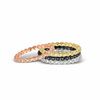 Stackable Expressions™ Diamond Accent Classic Eternity Band in Sterling Silver and 18K Rose Gold Plate