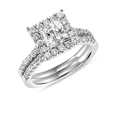 1 CT. T.W. Princess-Cut Diamond Frame 