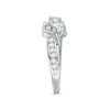Thumbnail Image 4 of 1 CT. T.W. Diamond Three Stone Slant Engagement Ring in 14K White Gold