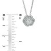 Thumbnail Image 1 of Vera Wang Love Collection 5/8 CT. T.W. Diamond Swirl Flower Pendant in 14K White Gold