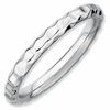 Thumbnail Image 1 of Stackable Expressions™ Hammered Ring in Sterling Silver