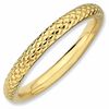 Thumbnail Image 1 of Stackable Expressions™ Cable Ring in Sterling Silver and 18K Gold Plate