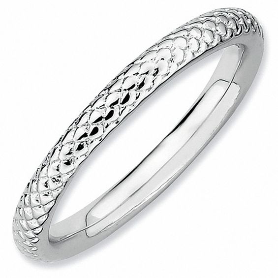 Stackable Expressionsâ¢ Cable Ring in Sterling Silver
