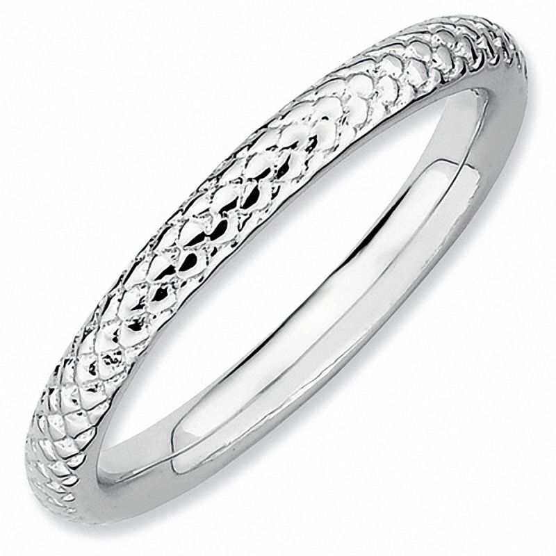 Main Image 1 of Stackable Expressions™ Cable Ring in Sterling Silver