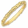Thumbnail Image 1 of Stackable Expressions™ Criss-Cross Ring in Sterling Silver and 18K Gold Plate