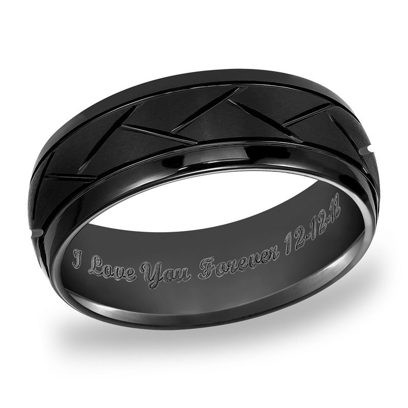 triton mens 80mm engraved comfort fit diamond cut black tungsten wedding band 25 - Tungsten Wedding Rings triton mens 80mm engraved comfort fit diamond cut black tungsten wedding band 25 - Tungsten Wedding Rings
