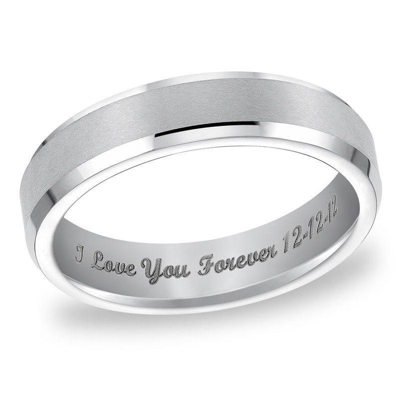 triton mens 50mm engraved comfort fit beveled white tungsten wedding band 25 characters - Tungsten Wedding Rings triton mens 50mm engraved comfort fit beveled white tungsten wedding band 25 characters - Tungsten Wedding Rings