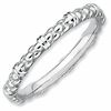 Thumbnail Image 1 of Stackable Expressions™ Criss-Cross Ring in Sterling Silver