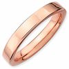 Thumbnail Image 0 of Stackable Expressions™ 3.0mm Flat Polished Band in Sterling Silver and 18K Rose Gold Plate