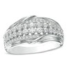 Thumbnail Image 0 of 1/2 CT. T.W. Diamond Triple Row Anniversary Ring in 10K White Gold