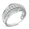 Thumbnail Image 1 of 1/2 CT. T.W. Diamond Triple Row Anniversary Ring in 10K White Gold