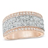 Thumbnail Image 1 of 1 CT. T.W. Diamond Vintage-Inspired Anniversary Band in 10K Rose Gold
