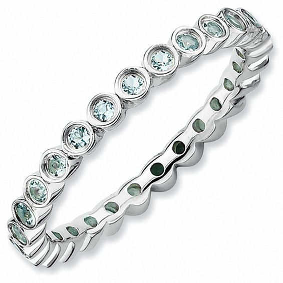 Sterling Silver Stackable Expressions Created Ruby Twist Eternity Ring Sterling Silver Stackable Expressions Created Ruby Twist Eternity Ring