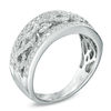 Thumbnail Image 2 of 3/8 CT. T.W. Diamond Infinity Symbol Anniversary Band in 10K White Gold