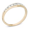 Thumbnail Image 1 of 3/8 CT. T.W. Diamond Contour Wedding Band in 14K Gold