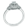 Thumbnail Image 2 of 1/3 CT. T.W. Diamond Frame Vintage-Style Engagement Ring in 10K White Gold