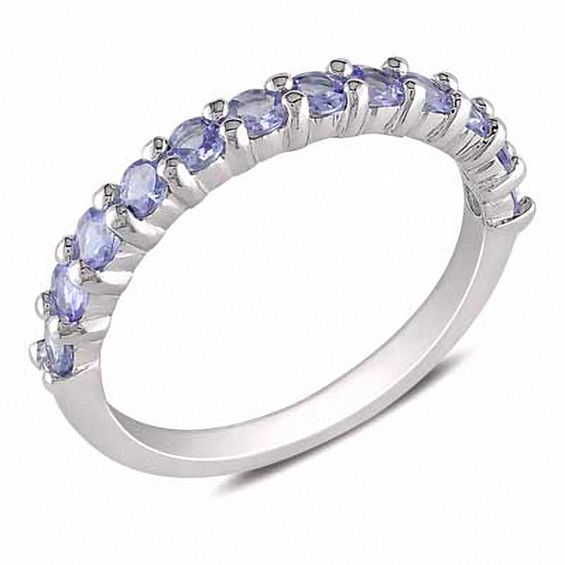 Tanzanite Band Sterling Silver