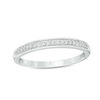 Thumbnail Image 3 of 1/2 CT. T.W. Quad Frame Diamond Wedding Ensemble in 10K White Gold - Size 7 and 10