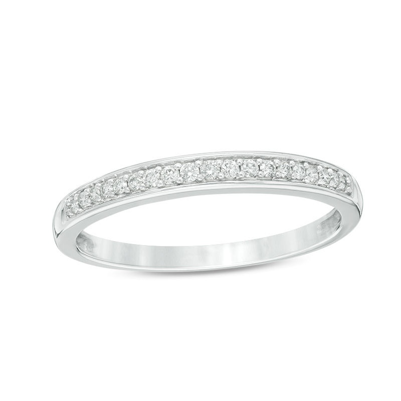 Main Image 3 of 1/2 CT. T.W. Quad Frame Diamond Wedding Ensemble in 10K White Gold - Size 7 and 10