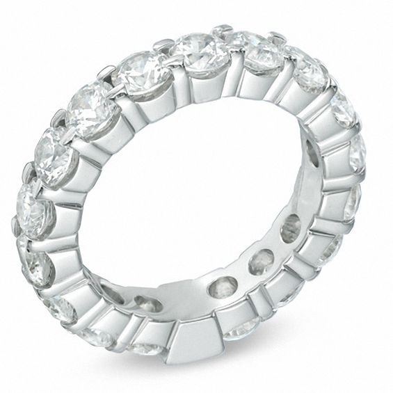 4 CT. T.w. Diamond Eternity Band in 14K White Gold