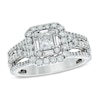 Thumbnail Image 0 of Celebration Lux® 1-1/5 CT. T.W. Radiant-Cut Diamond Frame Engagement Ring in 14K White Gold (I/SI2)