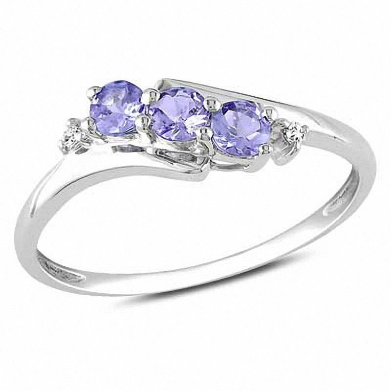 Pear/Pear Diamond & Tanzanite Toi et Moi Ring Platinum 4ct - AZ20665