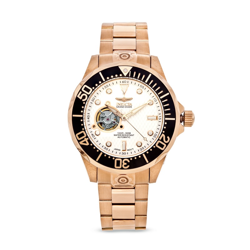 Main Image 1 of Men's Invicta Pro Diver Automatic Rose-Tone Watch with White Dial (Model: 13712)