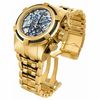 Thumbnail Image 2 of Men's Invicta Bolt Chronograph Gold-Tone Watch with Silver-Tone Skeleton Dial (Model: 13758)