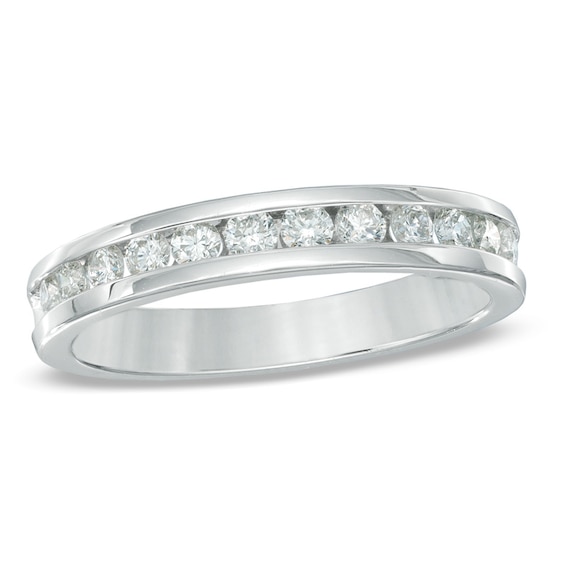 1/2 CT. T.w. Diamond Band in 10K White Gold